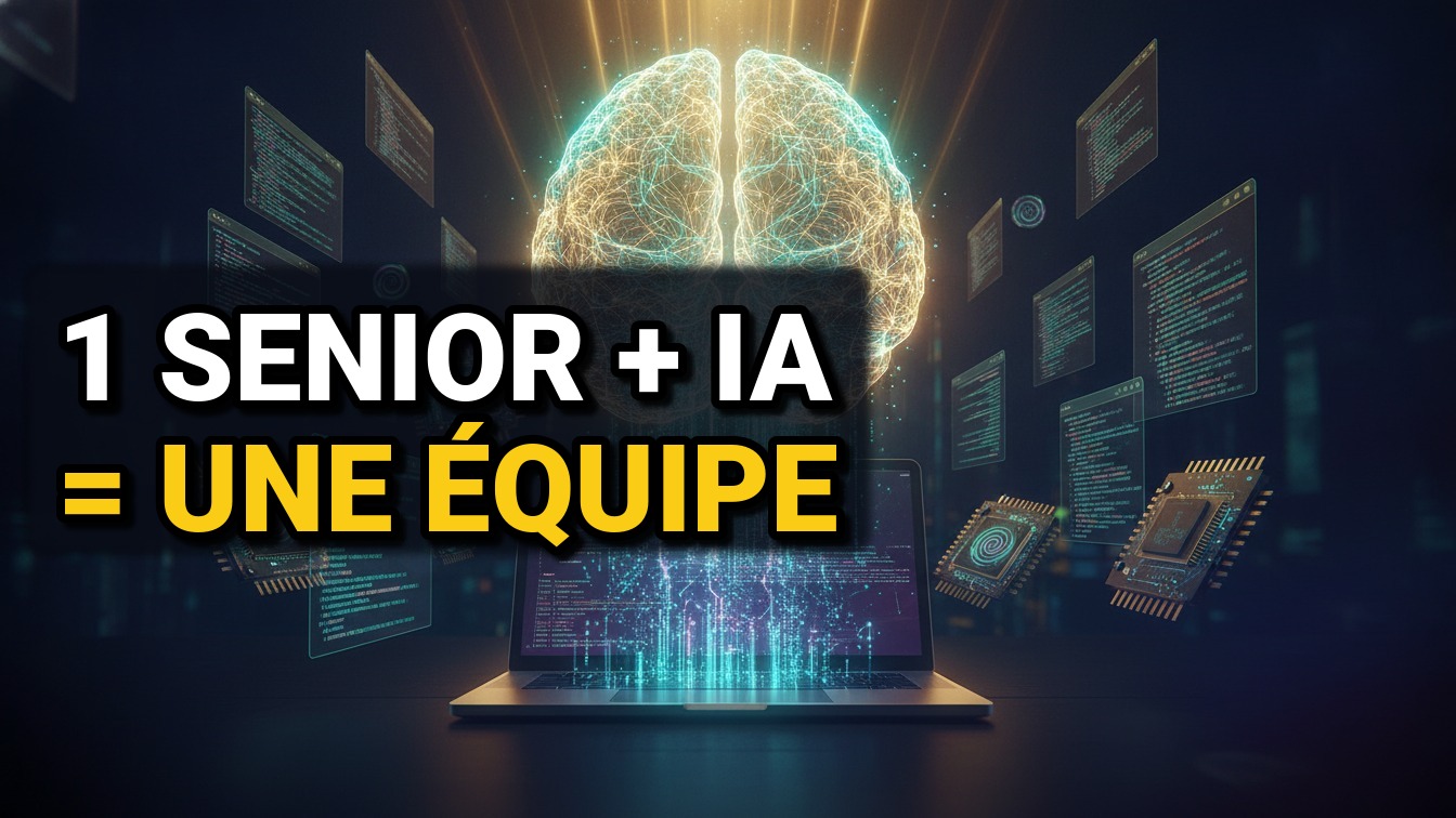 Le développeur augmenté : pourquoi un senior + IA vaut une équipe