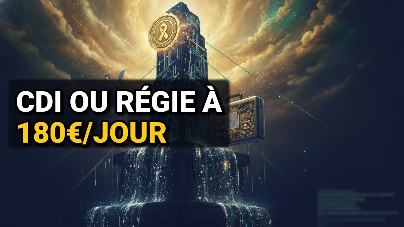 Recruter un dev senior en CDI ou le prendre en régie à 180€/jour : le calcul sur 12 mois